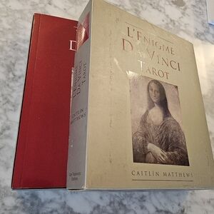 French L'Enigme Da Vinci Tarot Card Deck (78) + Book + Original Box 2005